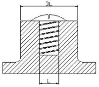 圖5 自攻螺釘設(shè)計(jì)示意圖
