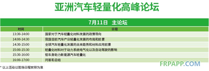 高峰論壇助力2018亞洲汽車輕量化展覽會(huì) 深度、權(quán)威、專業(yè)